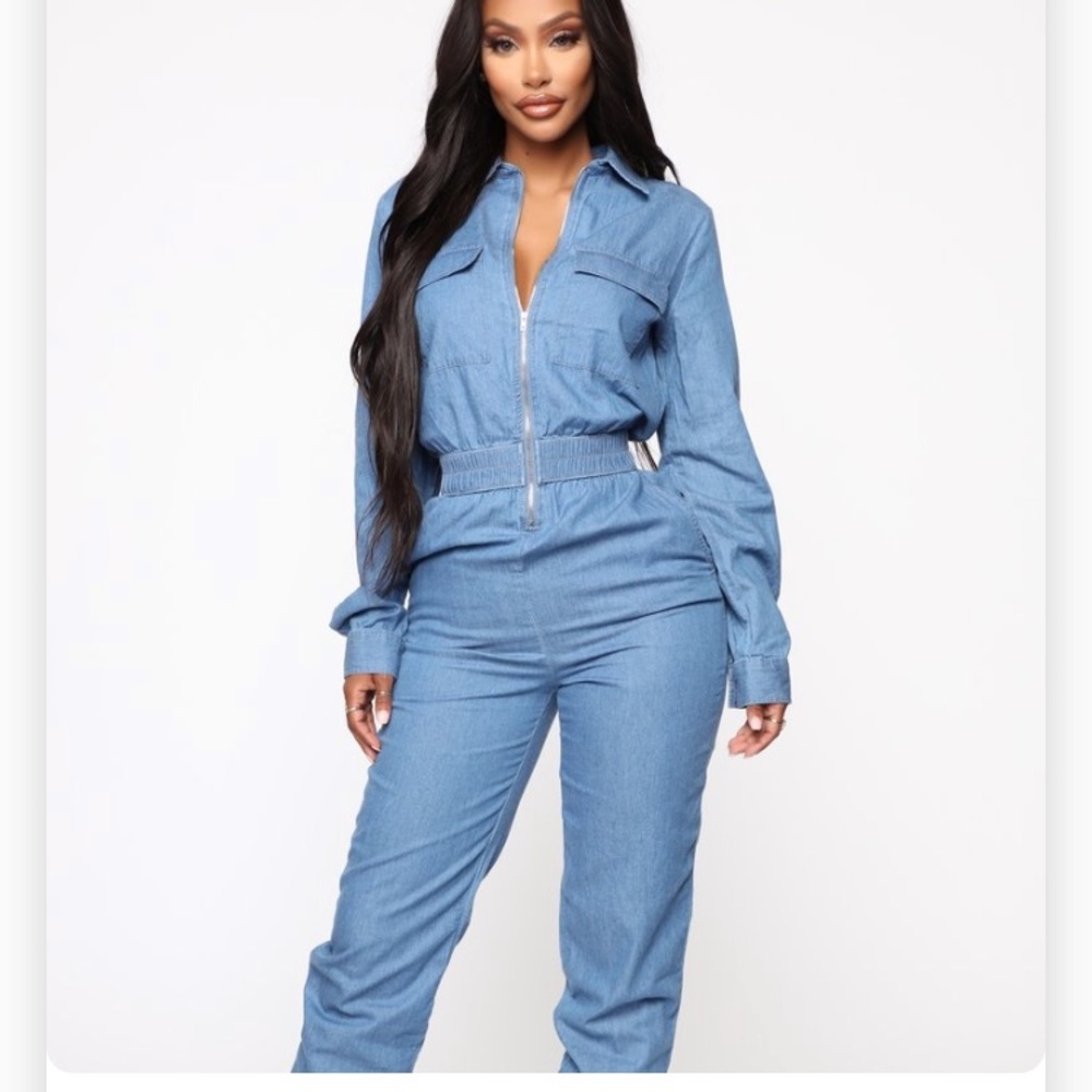 Fashionova jumpsuit jeans size Large brand new